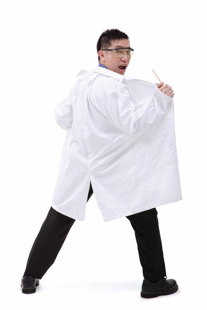 Man in lab coat - Фото, зображення