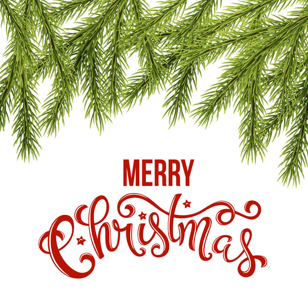 Merry Christmas Card - Vector, Image