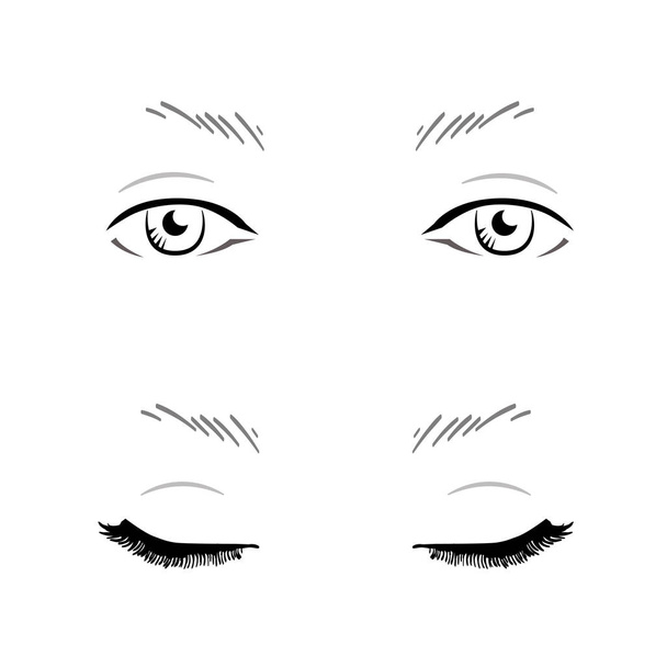 Face chart Makeup Artist Blank. Un modèle. Illustration vectorielle
. - Vecteur, image