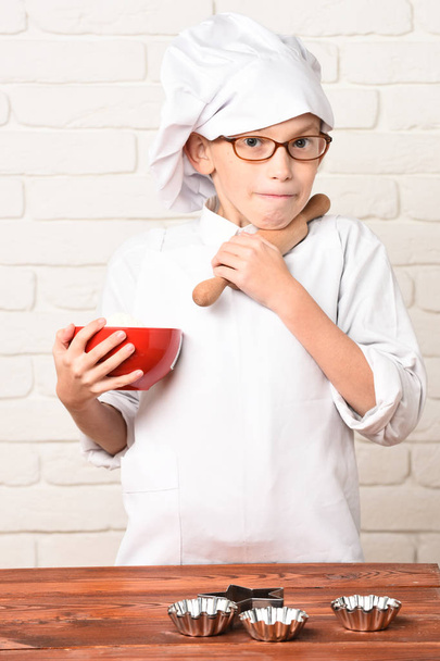 funny boy cute cook chef - Fotografie, Obrázek