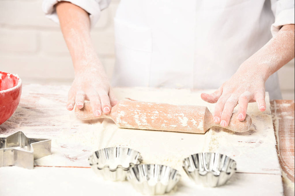 male hands of cook chef - Foto, Imagen