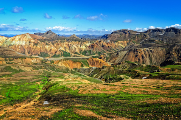 Landmannalaugar colorido paisaje de montañas, Islandia
 - Foto, Imagen