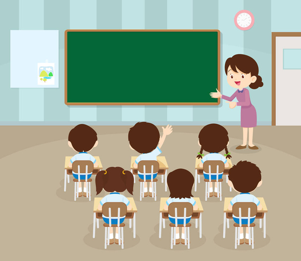 教師と生徒の handup - ベクター画像