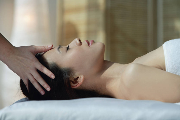 woman on massage table  - Fotografie, Obrázek
