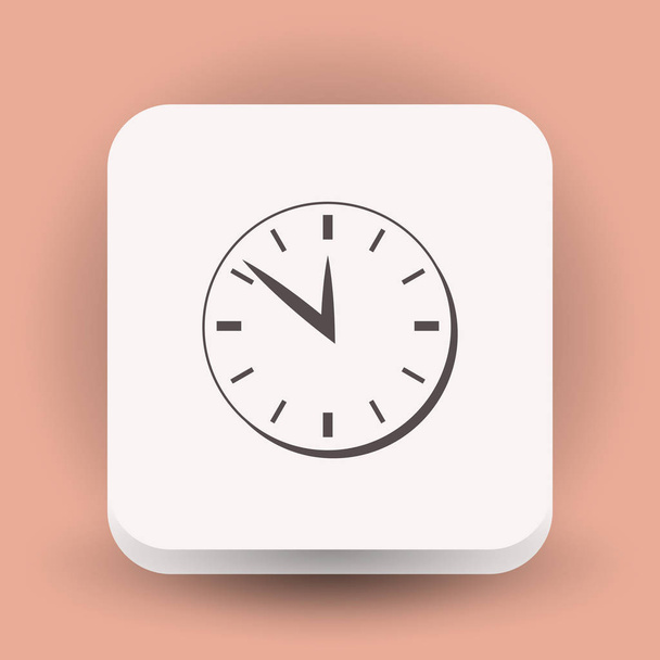 Pictograph of clock for design - Вектор,изображение