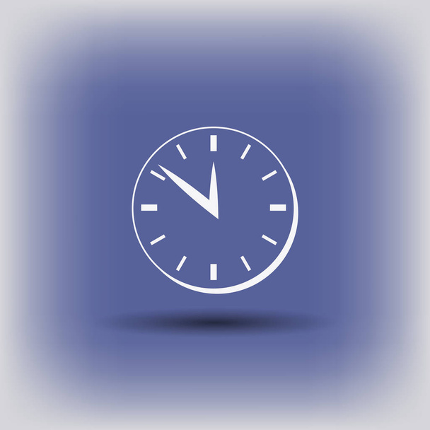 Pictograph of clock for design - Wektor, obraz