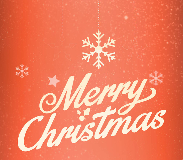Merry Christmas gold glittering lettering design - Photo, Image