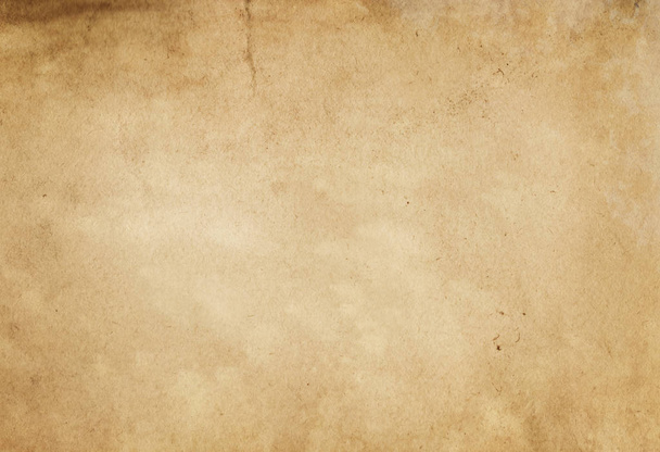 Old yellowed and stained paper texture. - Photo, image