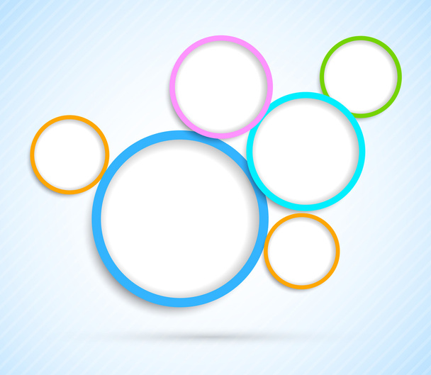 Background with circles - Vector, Imagen