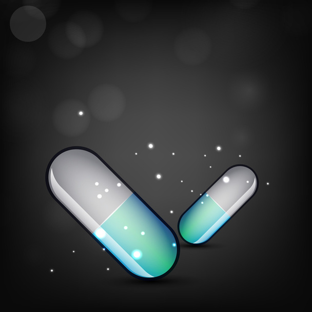Abstract medical background with capsules, EPS 10. - Vector, imagen