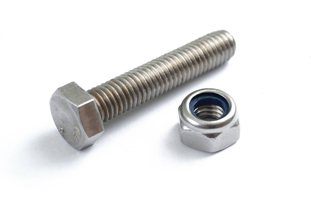 steel screw and nut - Photo, Image