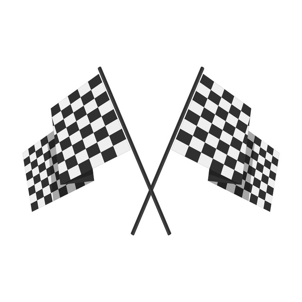 Racing flag avto symbol. - Vector, Image