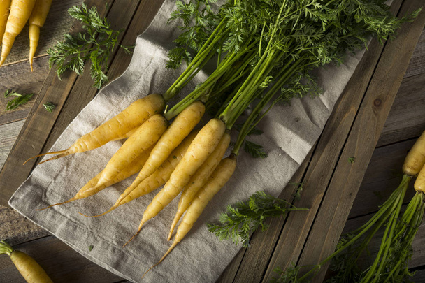 Raw Organic Yellow Baby Carrots - Fotoğraf, Görsel