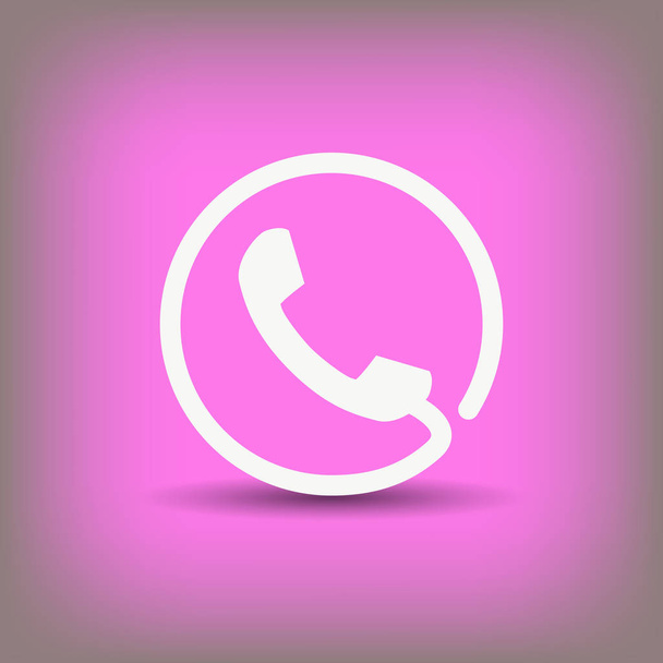 Old handset icon - Vector, Image