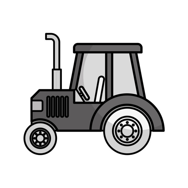 τρακτέρ αγρόκτημα όχημα απομονωμένες εικονίδιο - Διάνυσμα, εικόνα