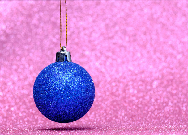 Christmas festive decorations on colorful background - Foto, Imagem