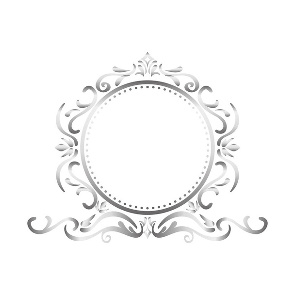 Insignia de borde ornamental
 - Vector, imagen