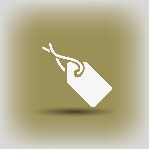 price tag icon - Vector, afbeelding