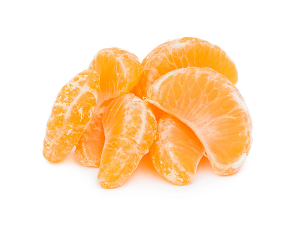 Куча оранжевого мандарина или мандарина изолированы
 - Фото, изображение