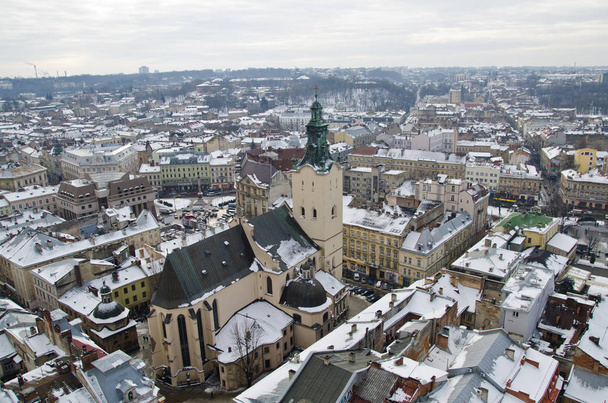 Panoraama Lviv korkeudesta
. - Valokuva, kuva