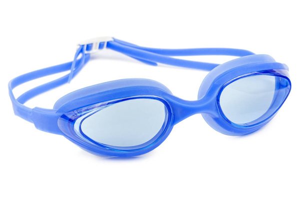 Az úszás elszigetelt fehér szemüveg - Fotó, kép