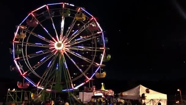 Ferris Wheel στο Miami-Dade County Fair.  - Πλάνα, βίντεο