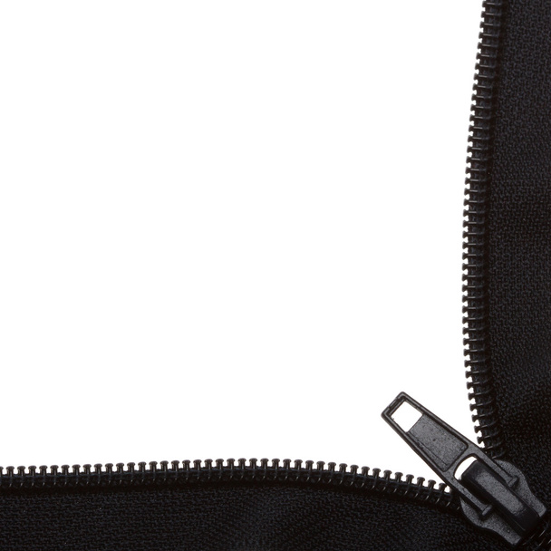 Open black zipper frame - Photo, Image