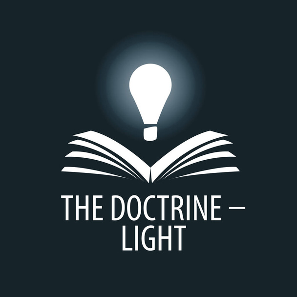 векторний логотип лампа освітлює книгу
 - Вектор, зображення