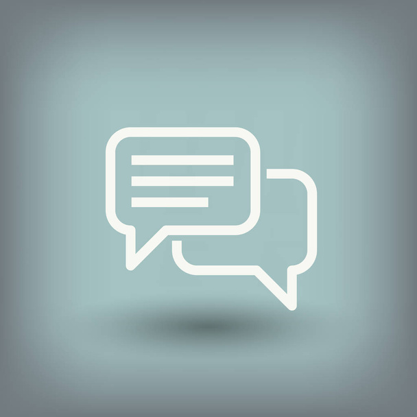 icon of message or chat - Vector, afbeelding
