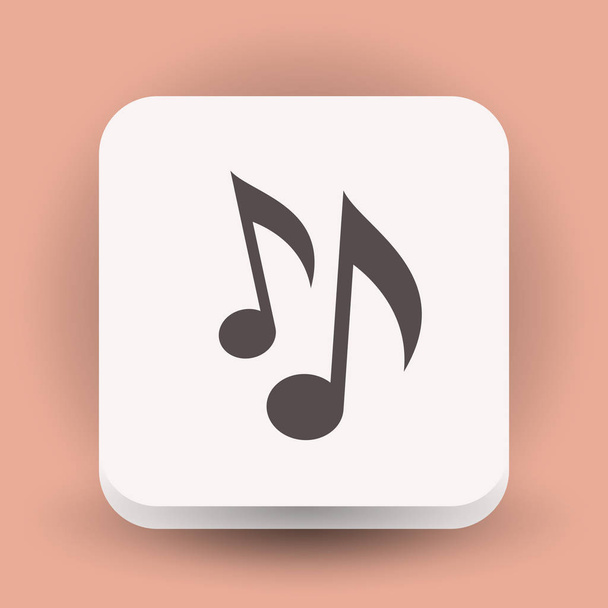 music notes icon - Vector, afbeelding