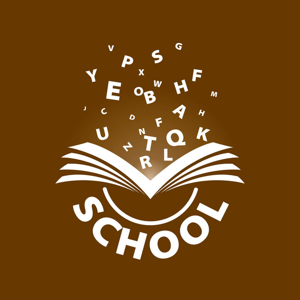 Vektor-Logo aus dem Buch fliegende Buchstaben - Vektor, Bild