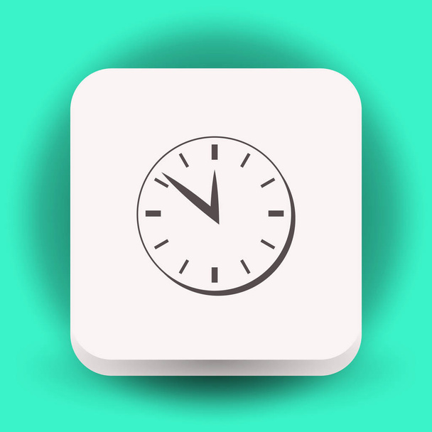 Pictograph of clock for design - Vetor, Imagem