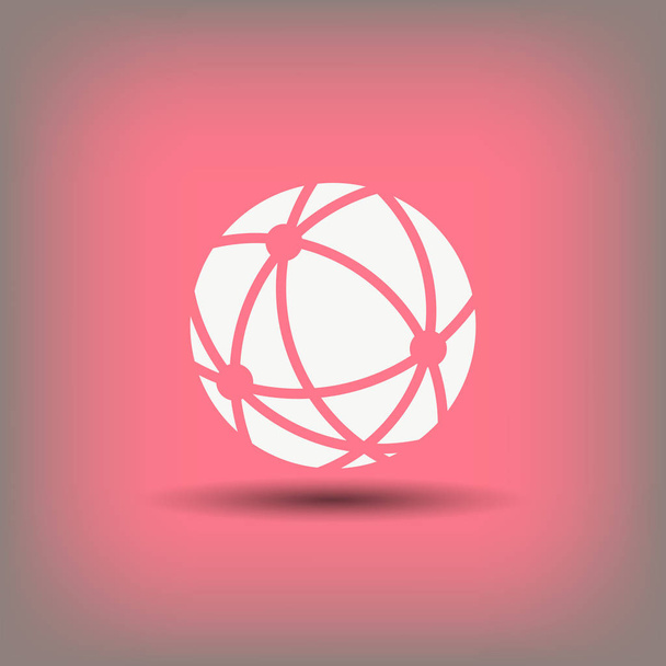 design of globe icon - Vektor, Bild