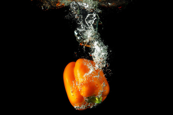 Sweet orange pepper - Fotoğraf, Görsel