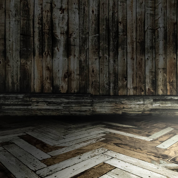 old wooden interior - Foto, Bild