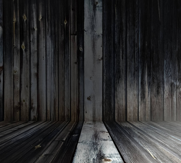 Interior de madeira velha
 - Foto, Imagem