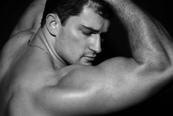 Muscle male model - Photo, Image