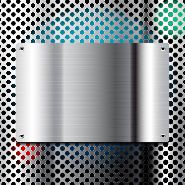 Векторная иллюстрация металлических пластин
 - Вектор,изображение