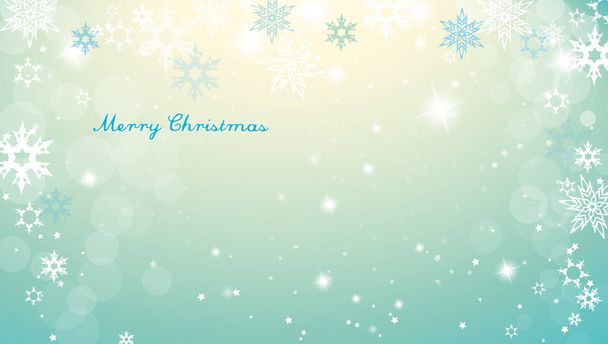 Χριστουγεννιάτικο ασημί φόντο με χιονονιφάδες και αξιοπρεπή μπλε Merr - Διάνυσμα, εικόνα