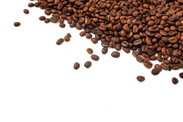 Coffee beans isolated on white background with - Foto, Imagen