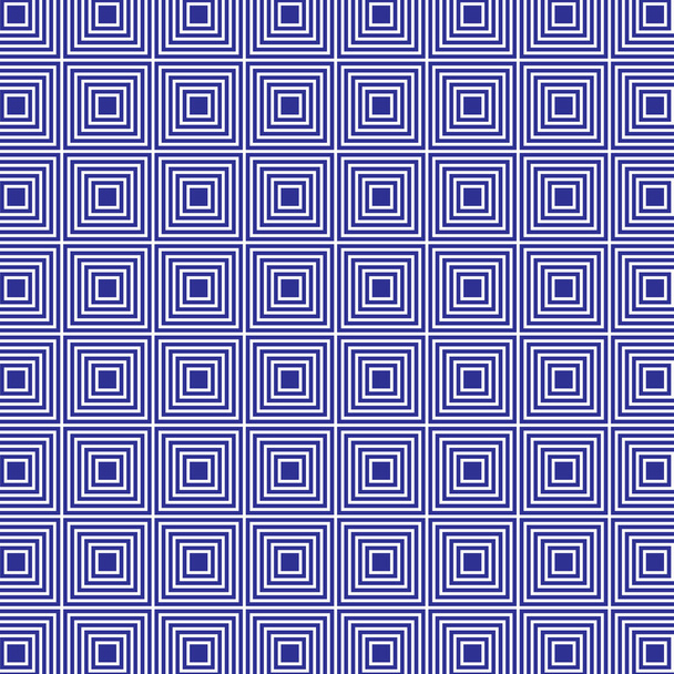 blaue Quadrate geometrische Muster - Vektor, Bild