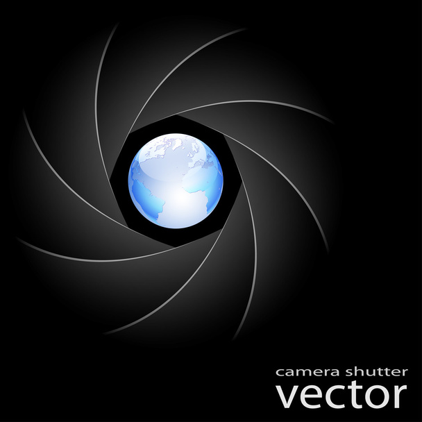 Camera lens shutter - Vector, imagen