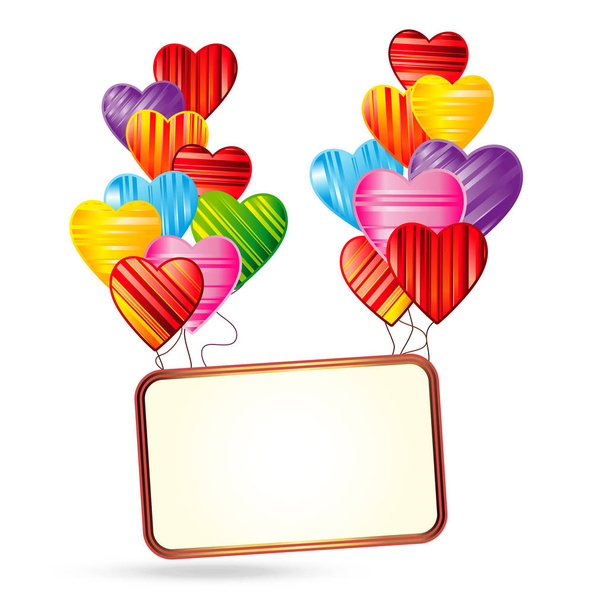 Valentine's day background with striped pattern hearts. - Vetor, Imagem