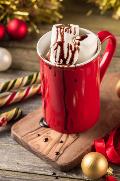 Hot cocoa, marshmallows and chocolate - Fotó, kép