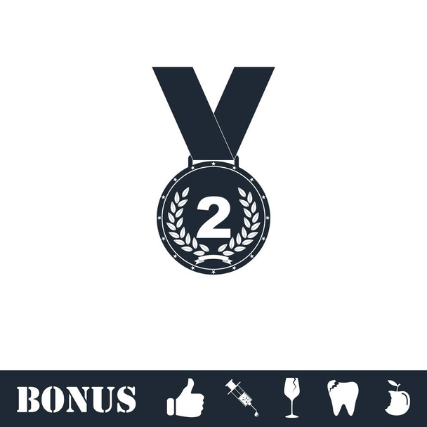 Medal icon flat - Vector, Image