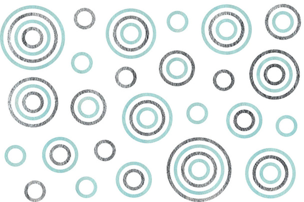 Aquarel cirkels patroon. - Foto, afbeelding