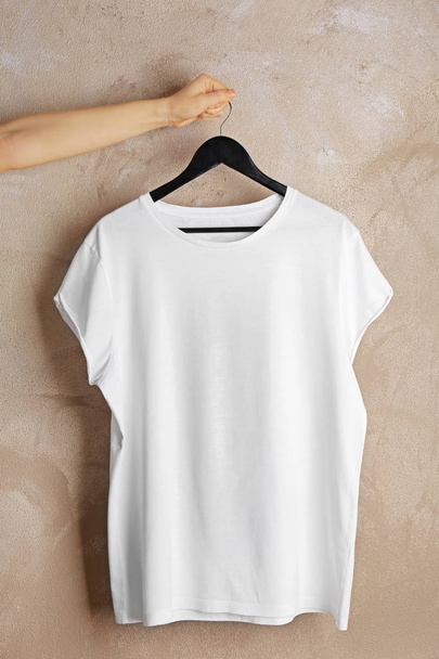 Blank white t-shirt - Fotó, kép
