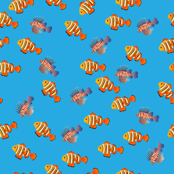 illustration of Volitan Lionfish - Vettoriali, immagini