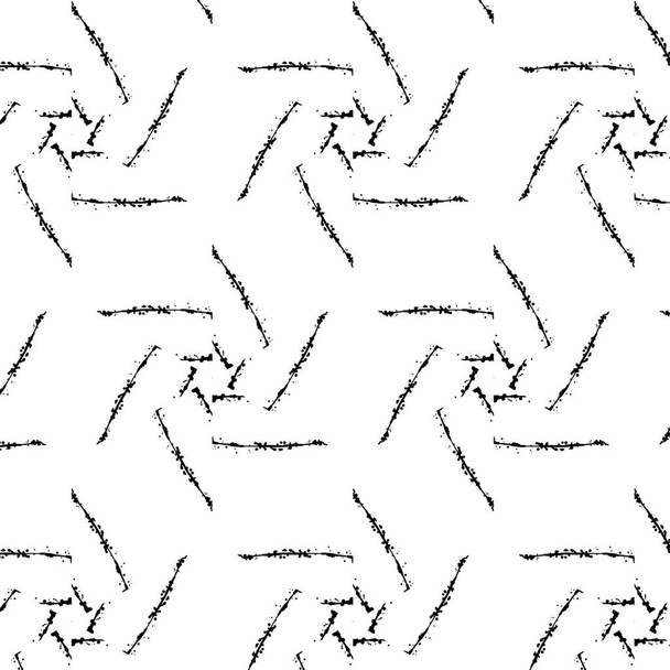Primitive geometria sacra retro pattern with lines and circles. - Vector, Image