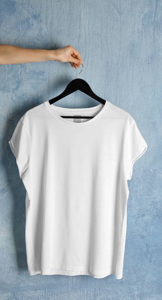 Blank white t-shirt - Fotó, kép